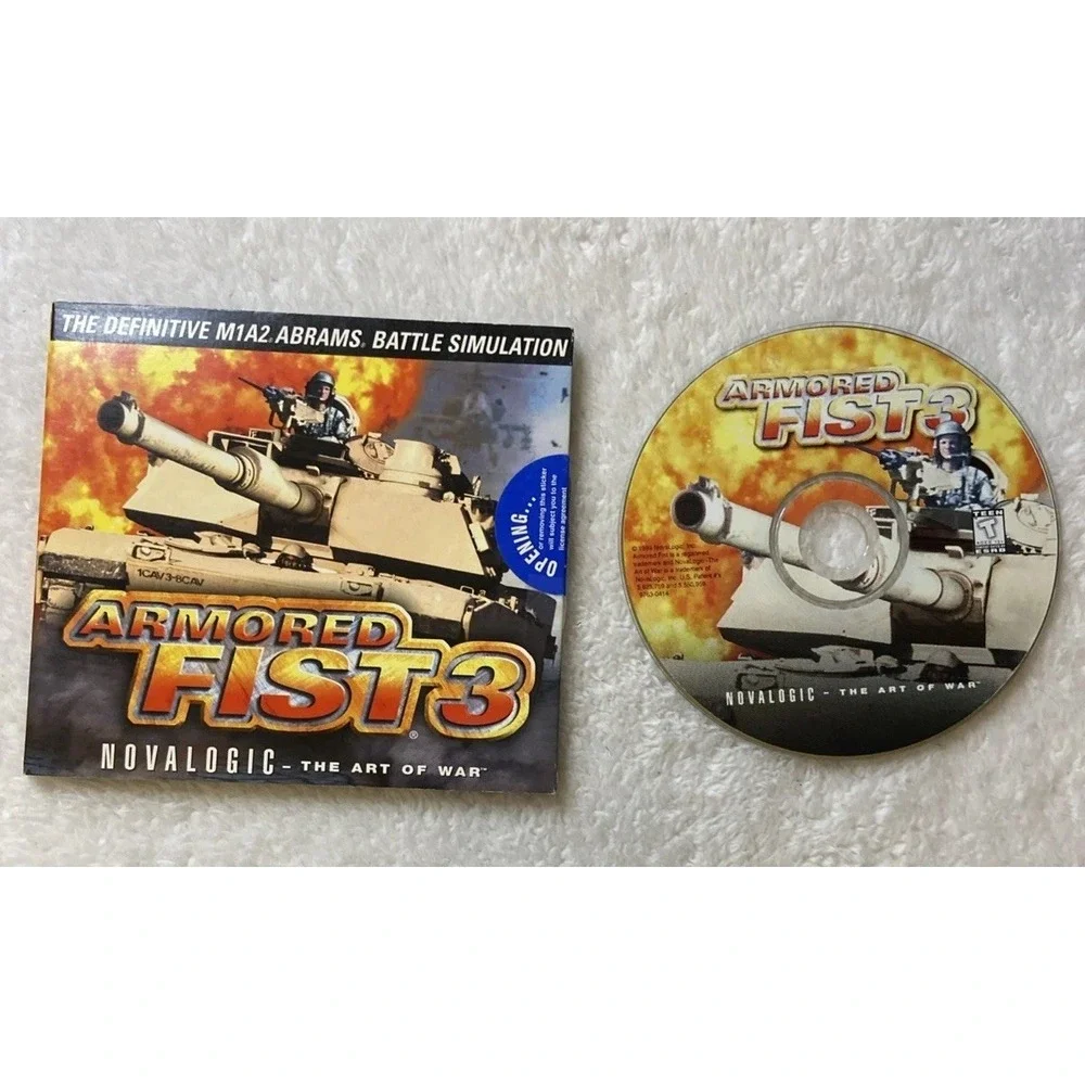 Armored Fist 3 Novalogic The Art of War PC CD ROM 1999 VTG Game Battle Simulatio